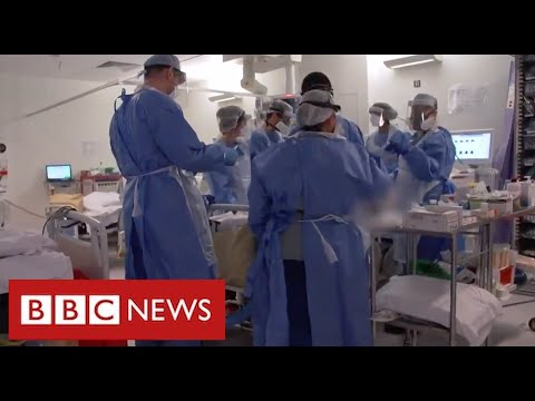 Covid frontline: harrowing scenes from London intensive care unit as deaths soar – BBC News