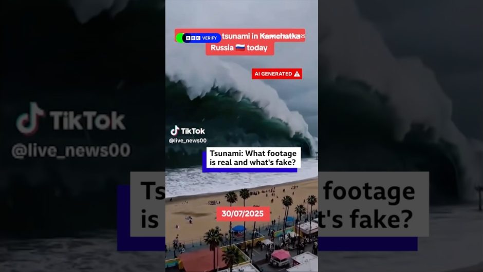Tsunami: What footage is real and what's fake? #Earthquake #Tsunami #BBCNews